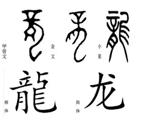 象形龍字